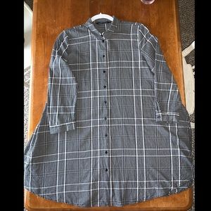 Zara Plaid Shirt Dress